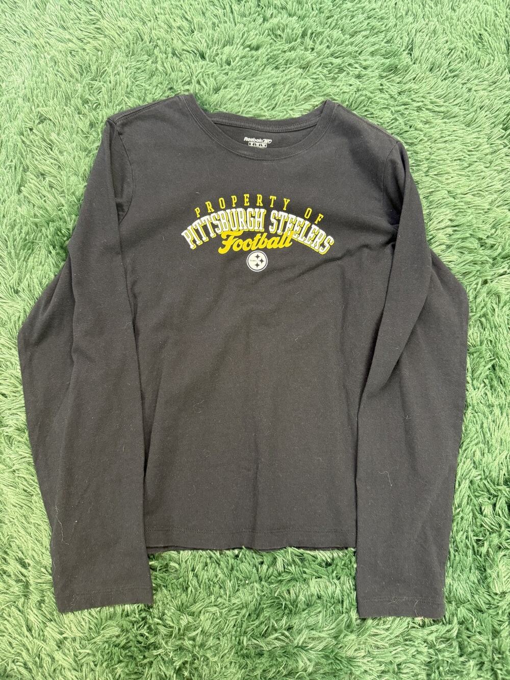 Reebok Pittsburgh Steelers Property Of Football Long Sleeve T-Shirt XL